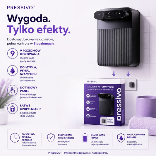 Pressivo Pro – Bezdotykowy dozownik nowej generacji